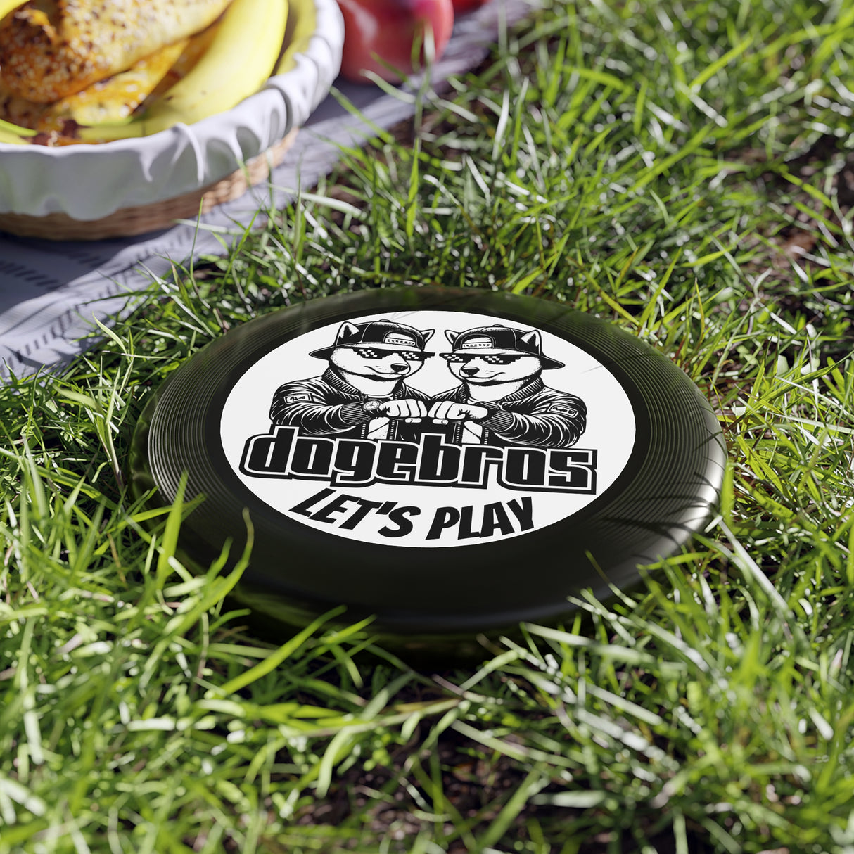 DOGEBROS "LET'S PLAY" Frisbee: Fun Outdoor Games for All, Perfect Gift for Dog Lovers, Summer Parties, Family Gatherings, Play Outdoors