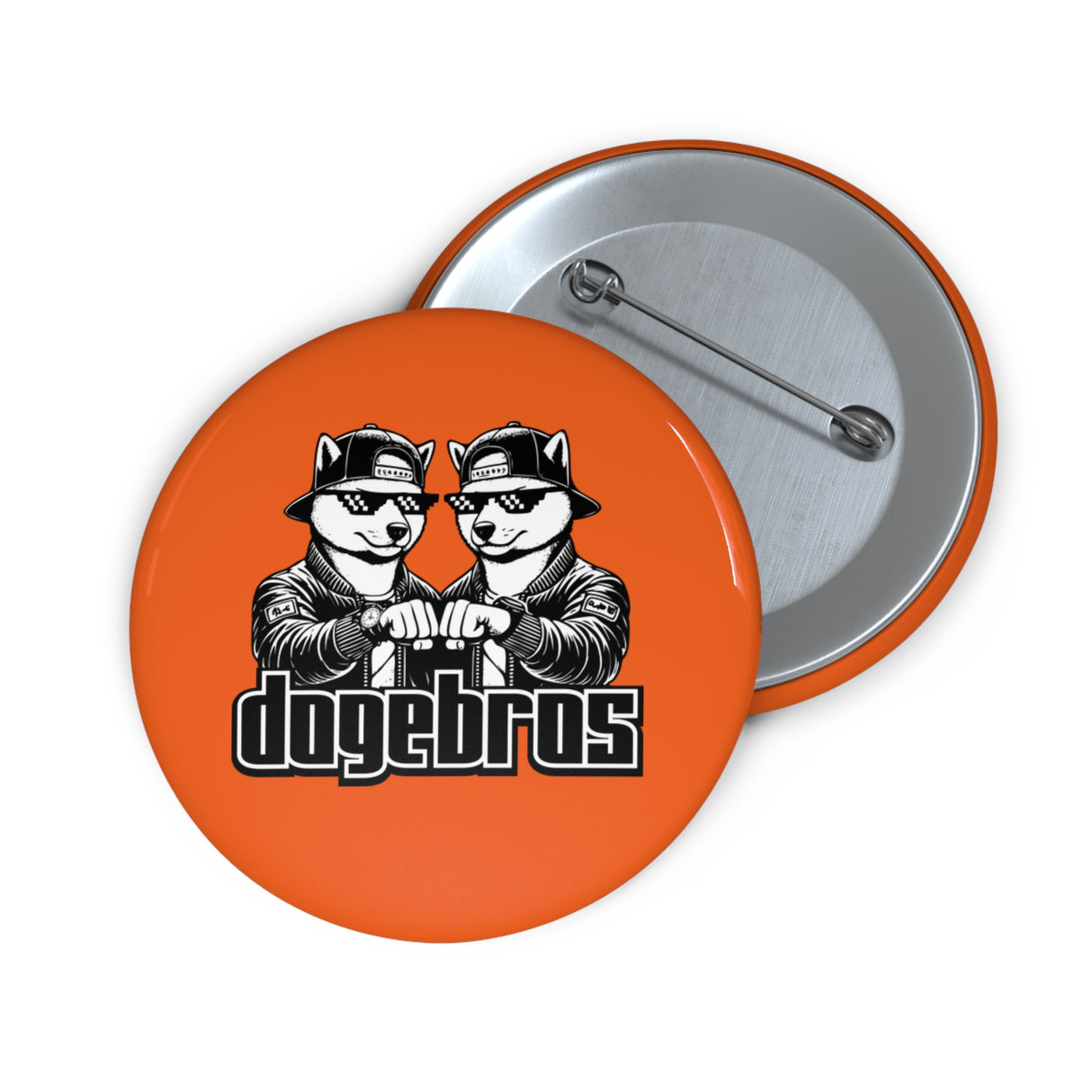 DOGEBROS Pin Buttons, Fun Badges for Gifts, Stylish Friends Accessories, Collectible Pins, Unique Party Favors - ORANGE