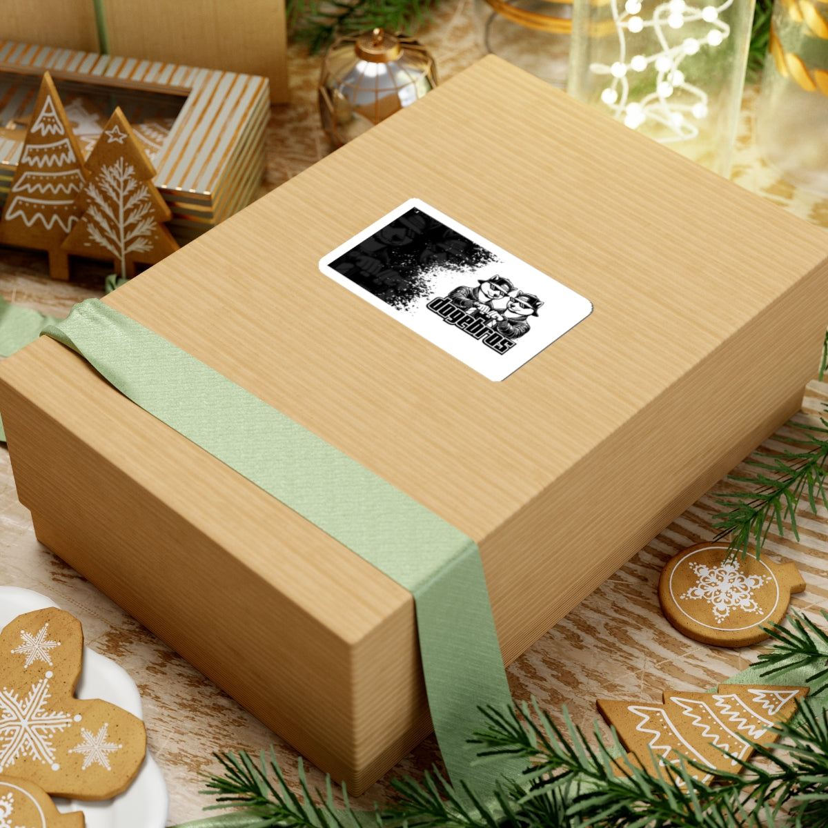 DOGEBROS "COOL" Stickers | Funky Laptop Decals, Unique Art Stickers, Dog Lovers Gifts, Cool Graphic Design