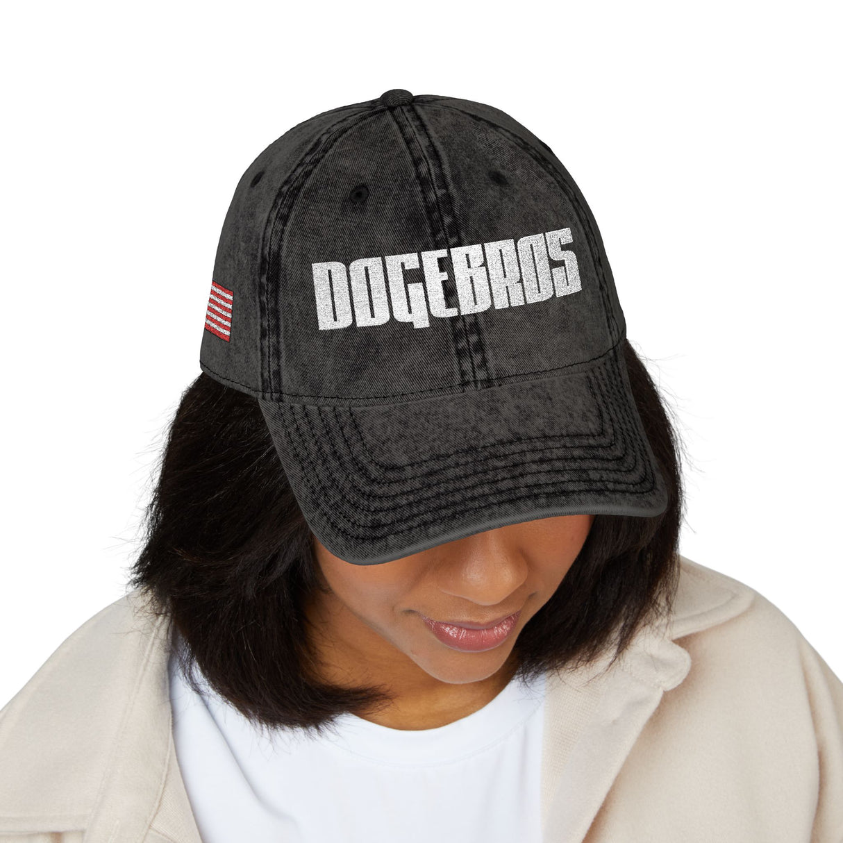 DOGEBROS "ORIGINAL USA" Vintage Embroidered Cap | Casual Style Hat for Dog Lovers, Unisex Gift, Summer Accessory, Trendy Headwear