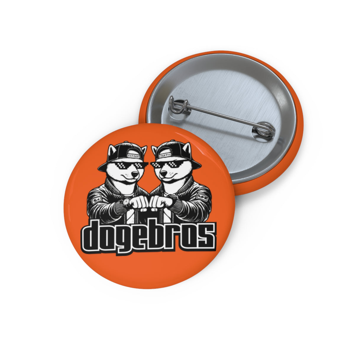 DOGEBROS Pin Buttons, Fun Badges for Gifts, Stylish Friends Accessories, Collectible Pins, Unique Party Favors - ORANGE