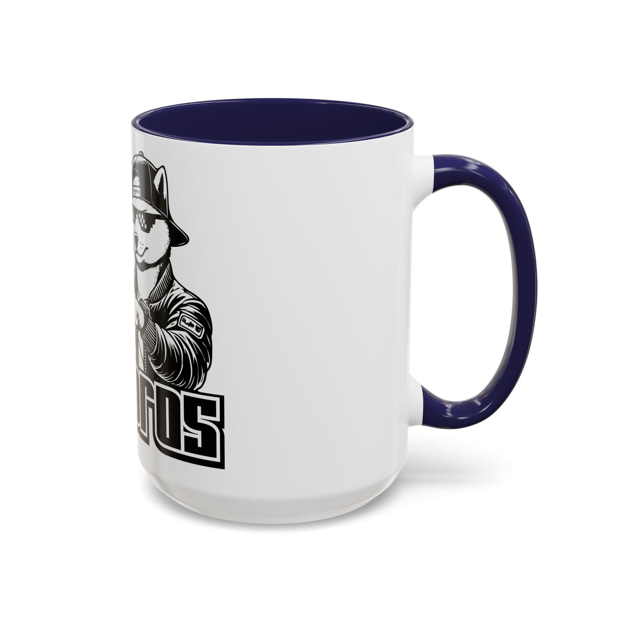 DOGEBROS Coffee Mug, Funny Dog Mug, Gift for Dog Lovers, Unique Cat Mug, Cool Pet Lover Cup, Black Handle Ceramic Mug