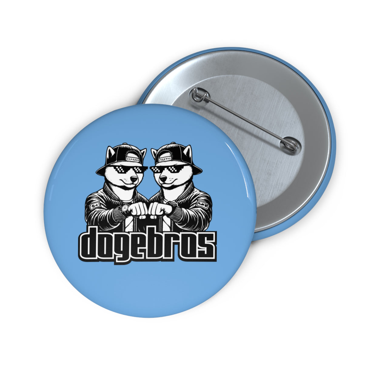 DOGEBROS Pin Buttons, Fun Badges for Gifts, Stylish Friends Accessories, Collectible Pins, Unique Party Favors - LIGHT BLUE