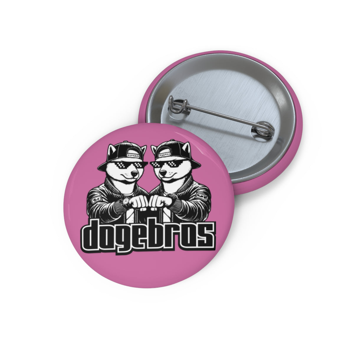 DOGEBROS Pin Buttons, Fun Badges for Gifts, Stylish Friends Accessories, Collectible Pins, Unique Party Favors - LIGHT PINK