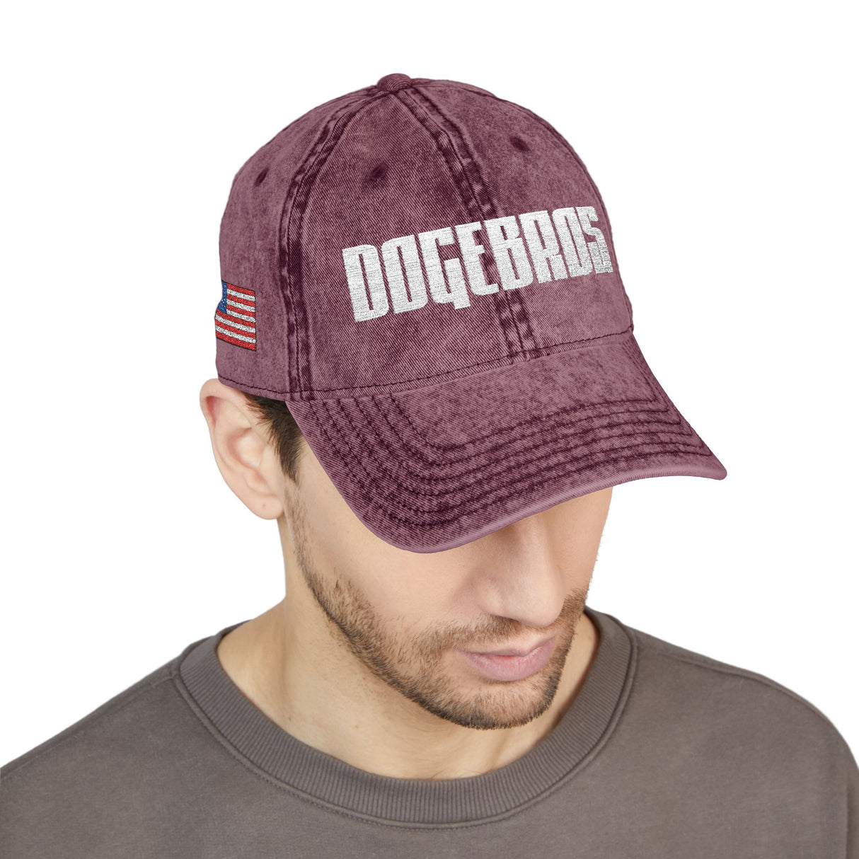 DOGEBROS "ORIGINAL USA" Vintage Embroidered Cap | Casual Style Hat for Dog Lovers, Unisex Gift, Summer Accessory, Trendy Headwear