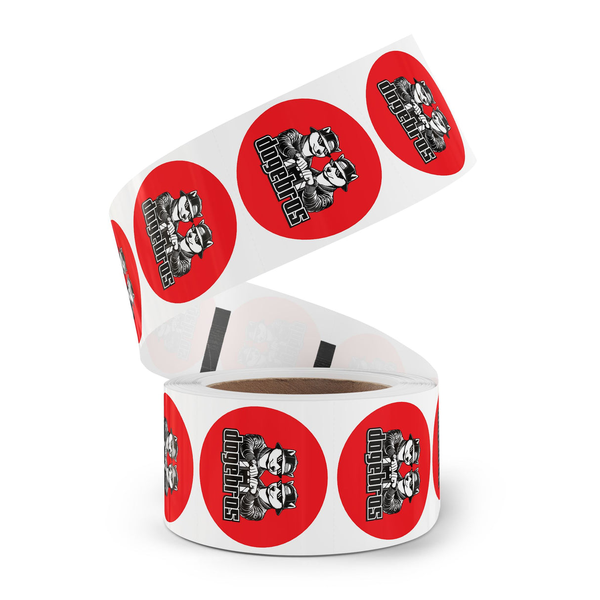 DOGEBROS "ROUND" Stickers | Fun Label Rolls for Crafts, Gifts, Party Decor, Scrapbooking, and More!