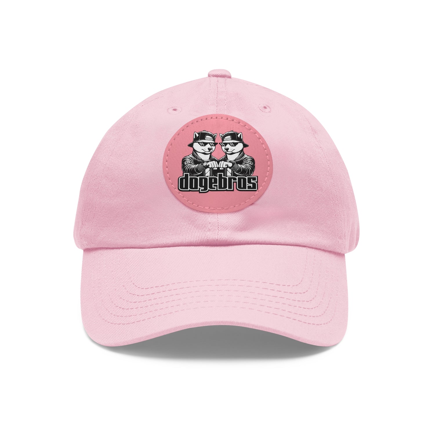 DOGEBROS Stylish Hat with Leather Patch, Casual Cap, Unique Gift for Dads, Trendy Accessories, Perfect for Everyday Wear or Special Occasions