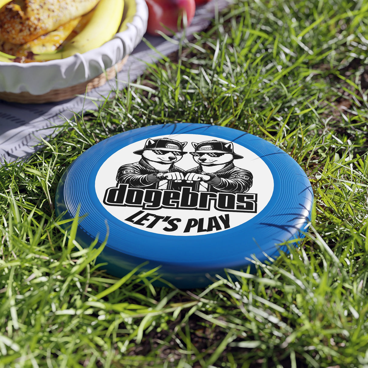 DOGEBROS "LET'S PLAY" Frisbee: Fun Outdoor Games for All, Perfect Gift for Dog Lovers, Summer Parties, Family Gatherings, Play Outdoors