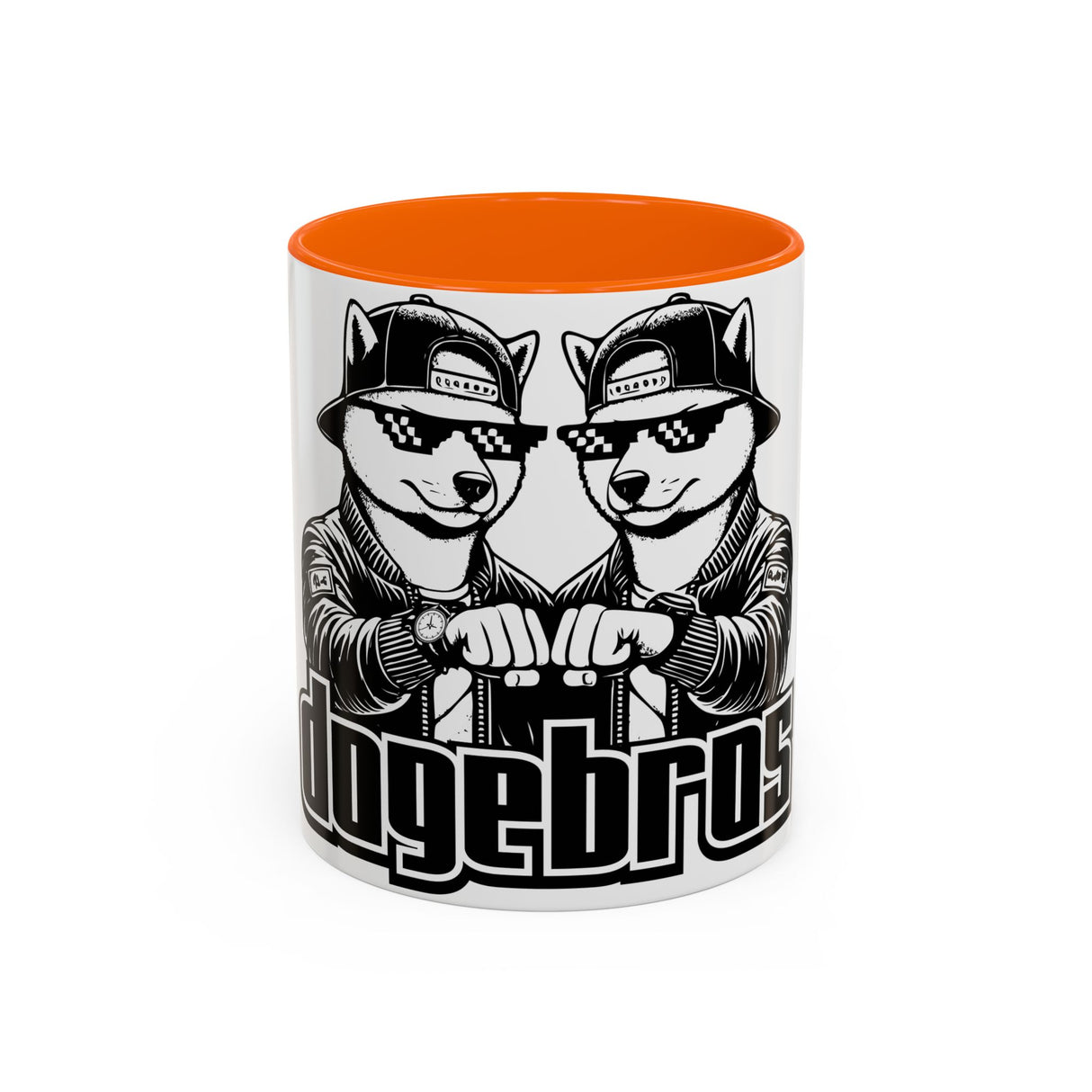 DOGEBROS Coffee Mug, Funny Dog Mug, Gift for Dog Lovers, Unique Cat Mug, Cool Pet Lover Cup, Black Handle Ceramic Mug