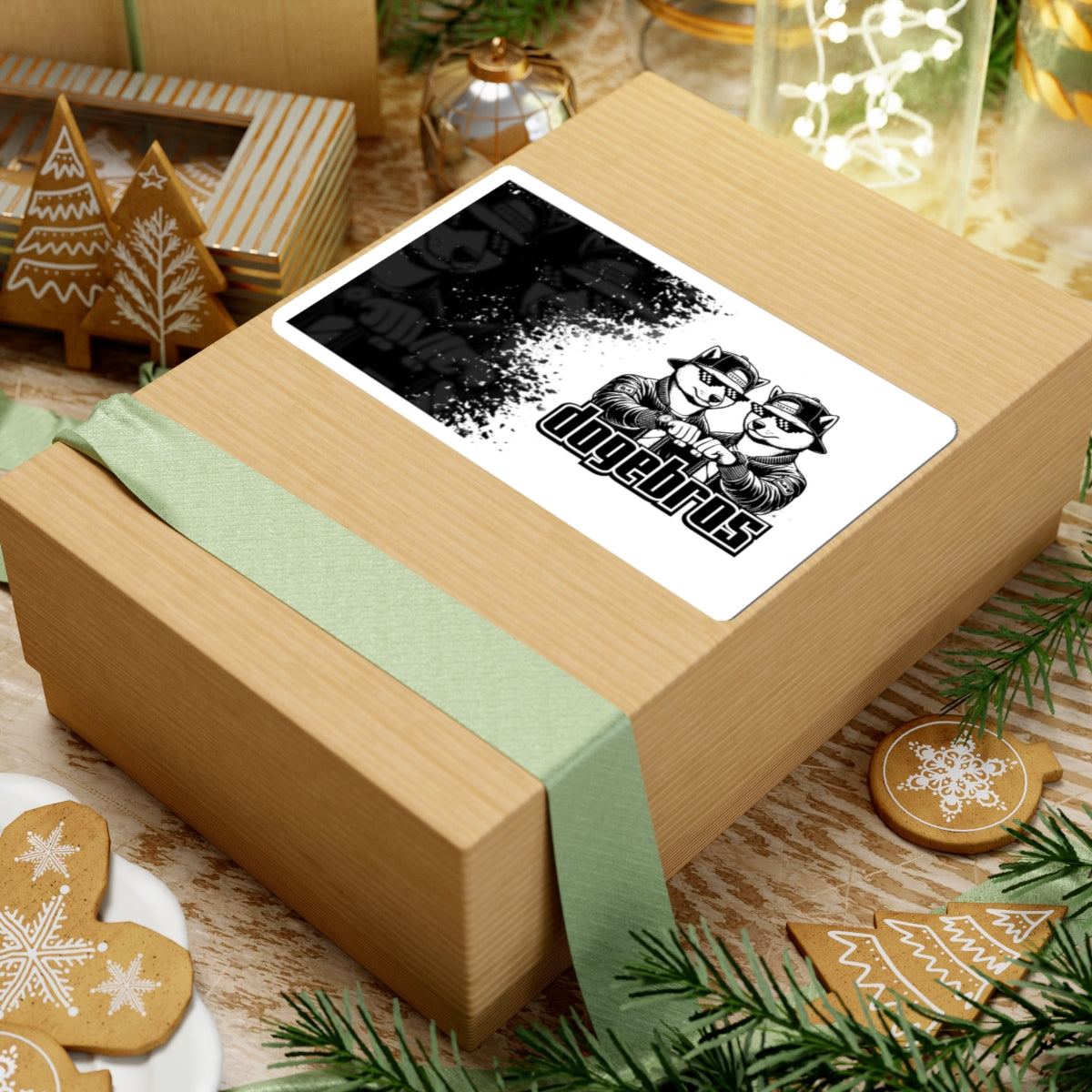 DOGEBROS "COOL" Stickers | Funky Laptop Decals, Unique Art Stickers, Dog Lovers Gifts, Cool Graphic Design