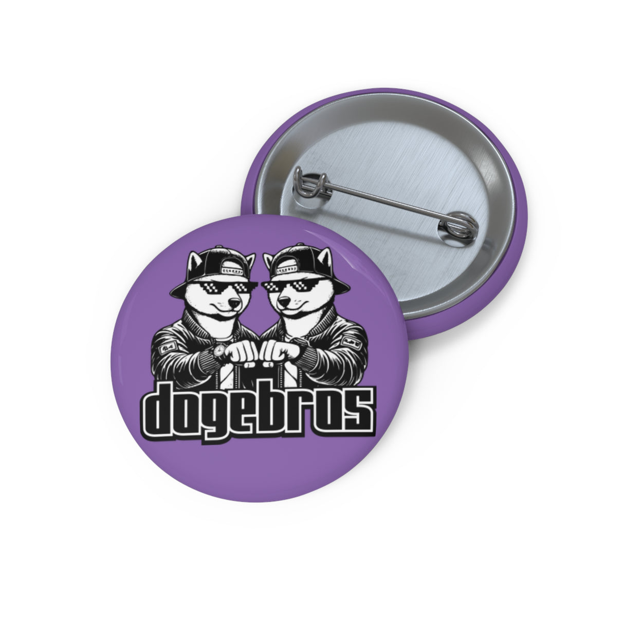 DOGEBROS Pin Buttons, Fun Badges for Gifts, Stylish Friends Accessories, Collectible Pins, Unique Party Favors - LIGHT PURPLE