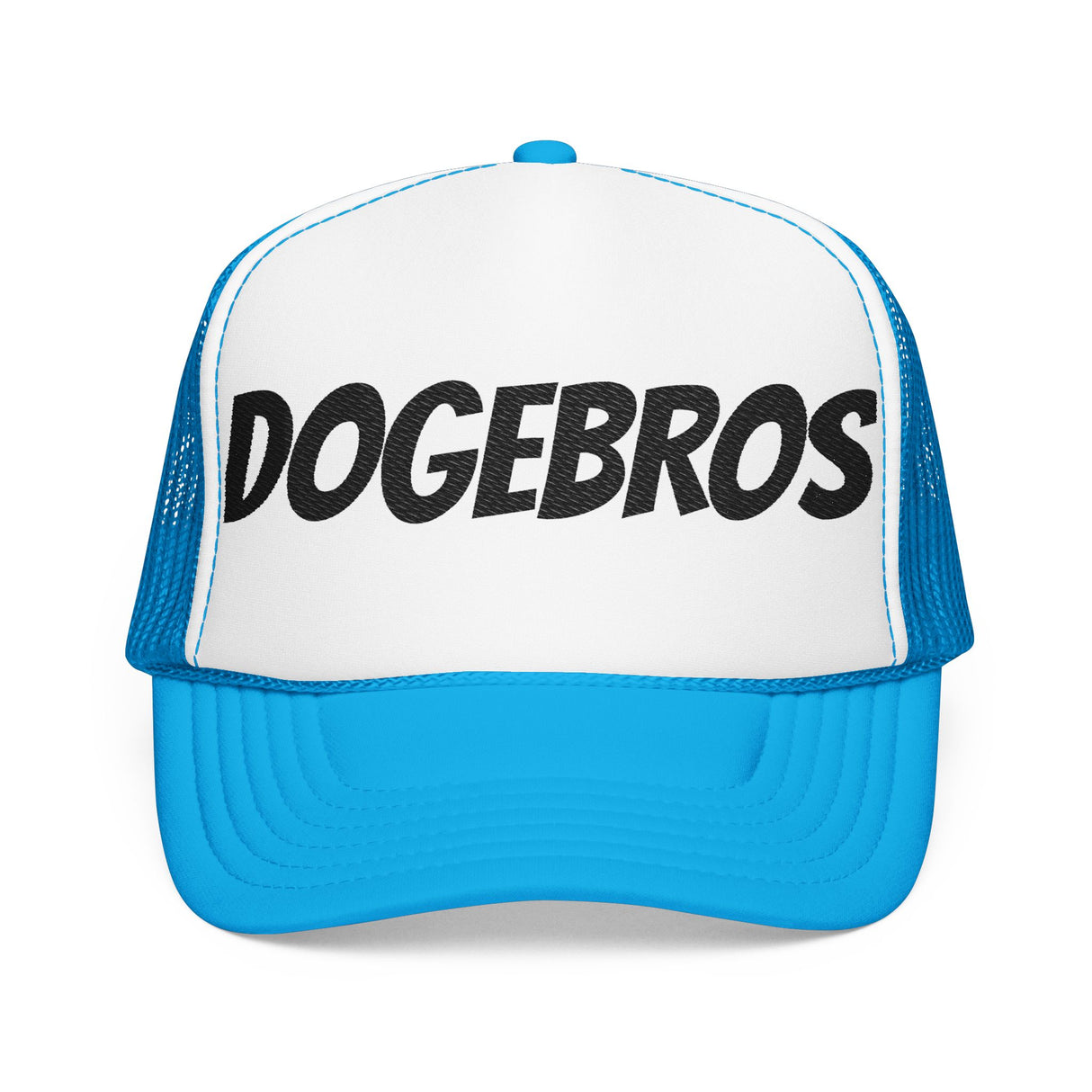 DOGEBROS Trendy Foam Trucker Hat | Stylish Embroidered Dogebros Cap, Summer Accessory, Streetwear Fashion, Gift for Him, Casual Headwear