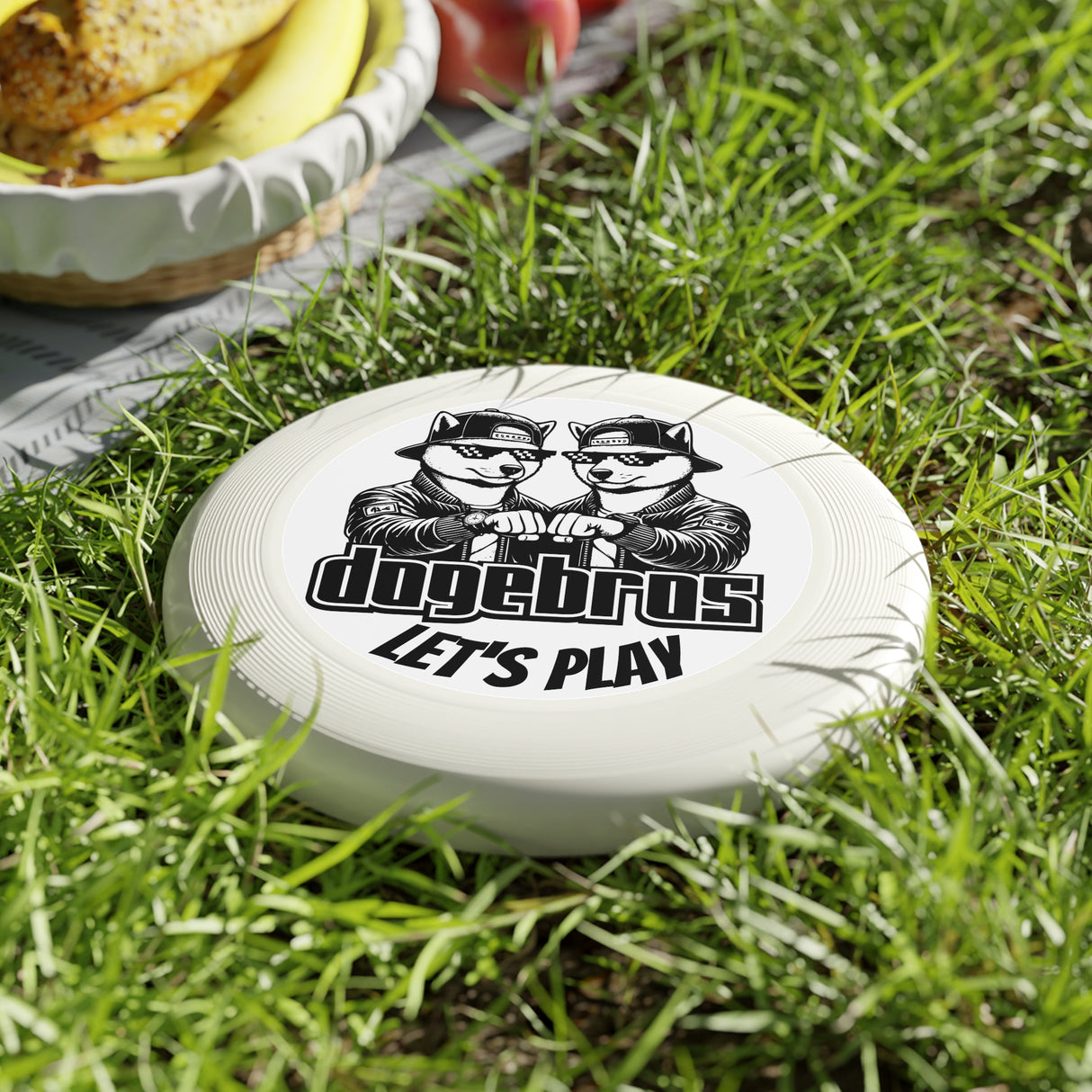 DOGEBROS "LET'S PLAY" Frisbee: Fun Outdoor Games for All, Perfect Gift for Dog Lovers, Summer Parties, Family Gatherings, Play Outdoors