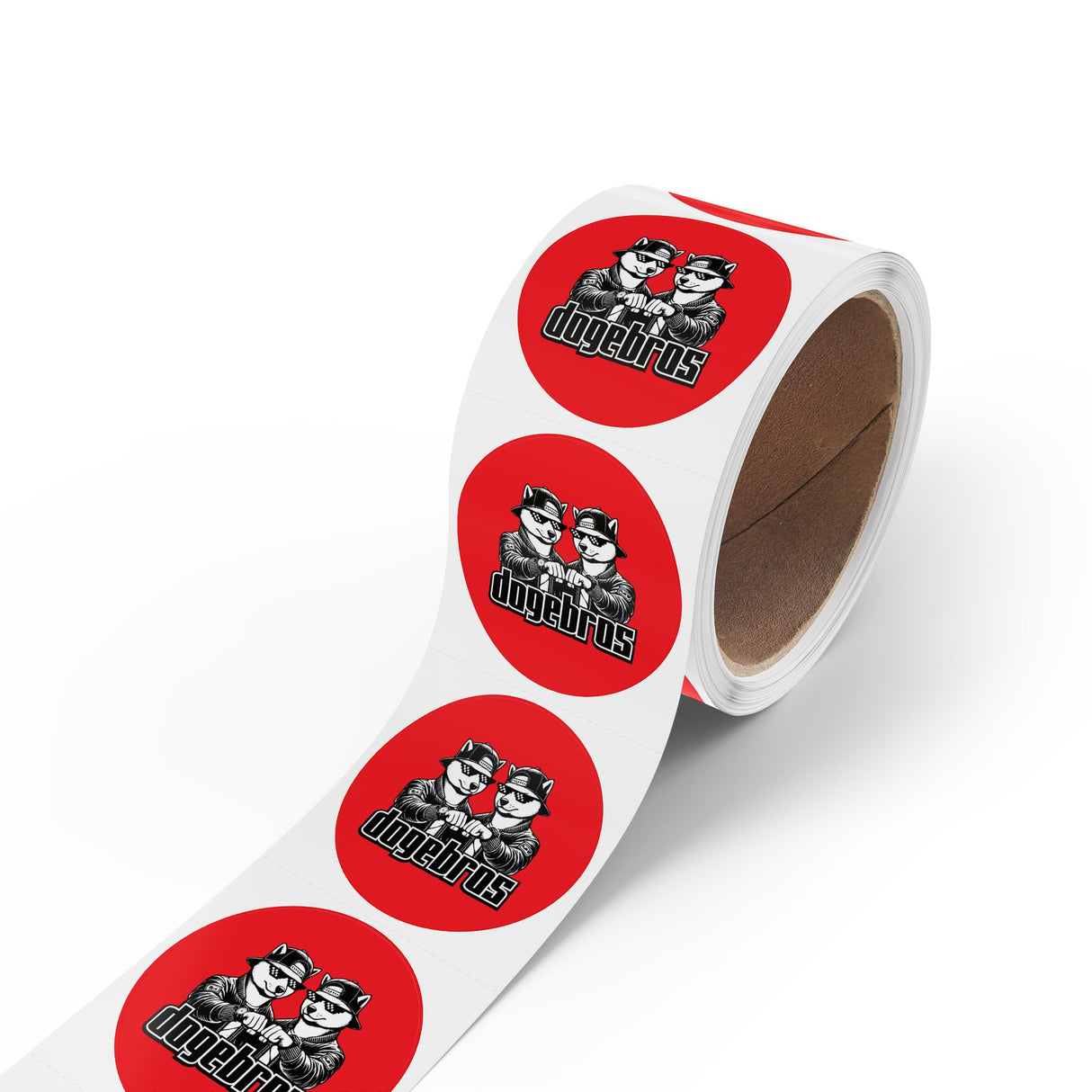 DOGEBROS "ROUND" Stickers | Fun Label Rolls for Crafts, Gifts, Party Decor, Scrapbooking, and More!