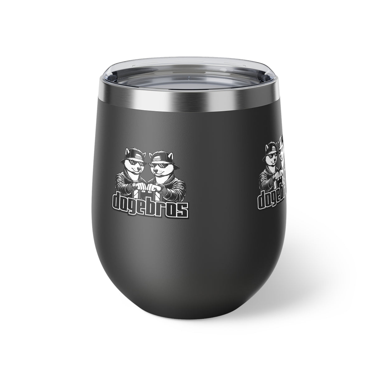 DOGEBROS Copper Insulated Travel Cup, Funny Gift for Friends, Unique Mug for Parties, Stylish Wine Tumbler, Great for Outdoor Adventures