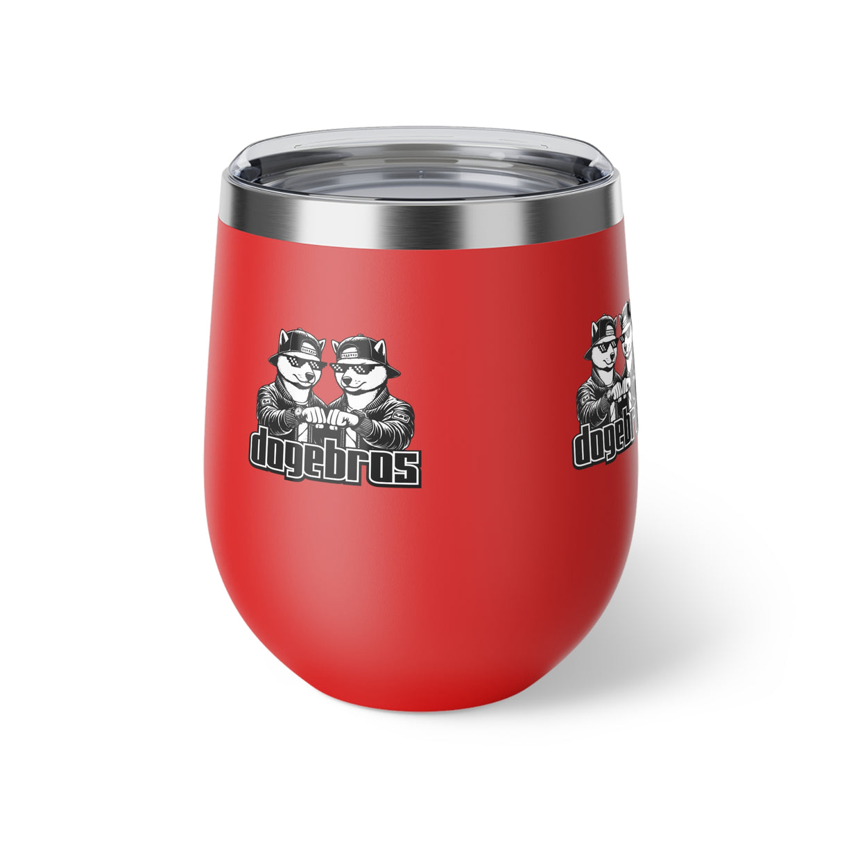 DOGEBROS Copper Insulated Travel Cup, Funny Gift for Friends, Unique Mug for Parties, Stylish Wine Tumbler, Great for Outdoor Adventures