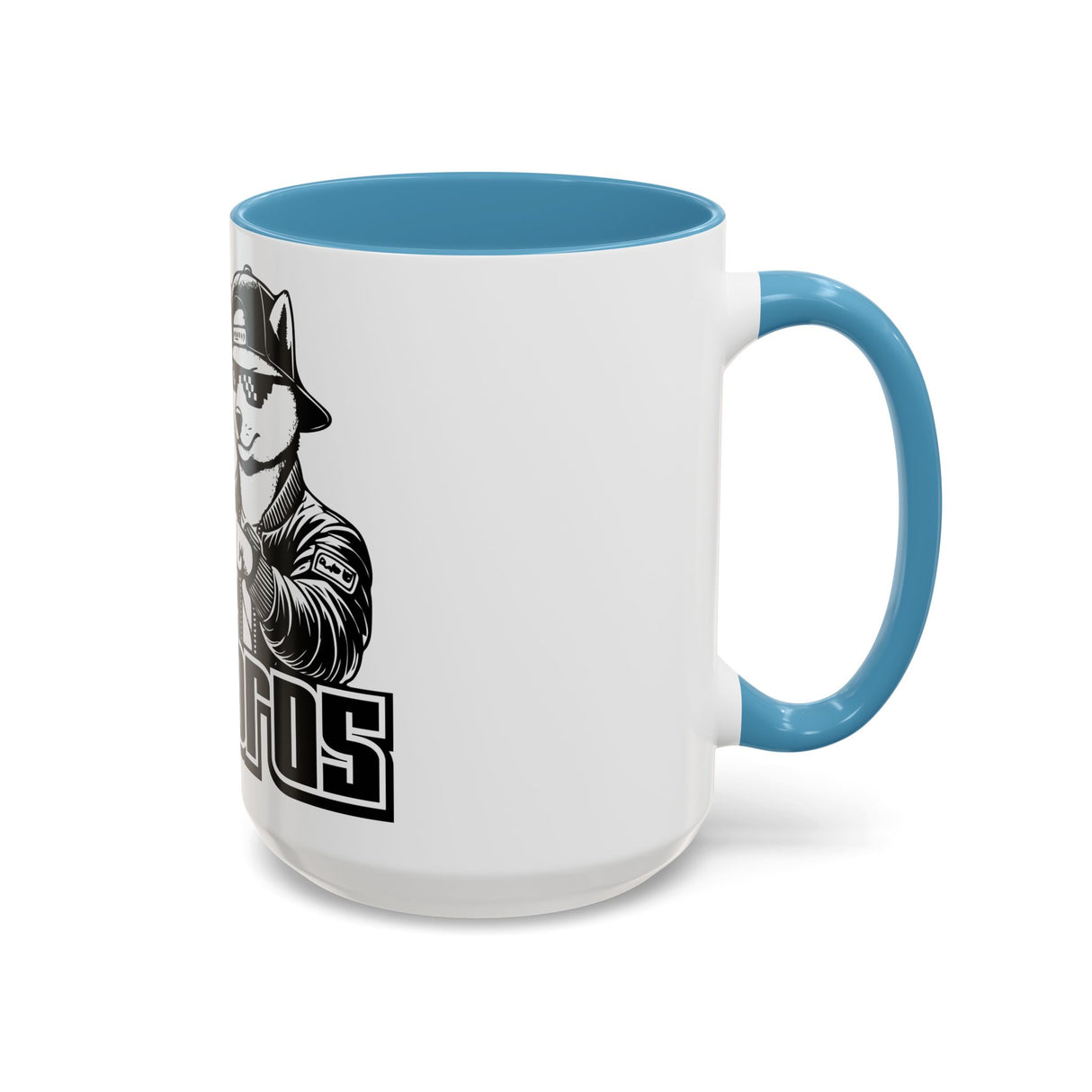 DOGEBROS Coffee Mug, Funny Dog Mug, Gift for Dog Lovers, Unique Cat Mug, Cool Pet Lover Cup, Black Handle Ceramic Mug