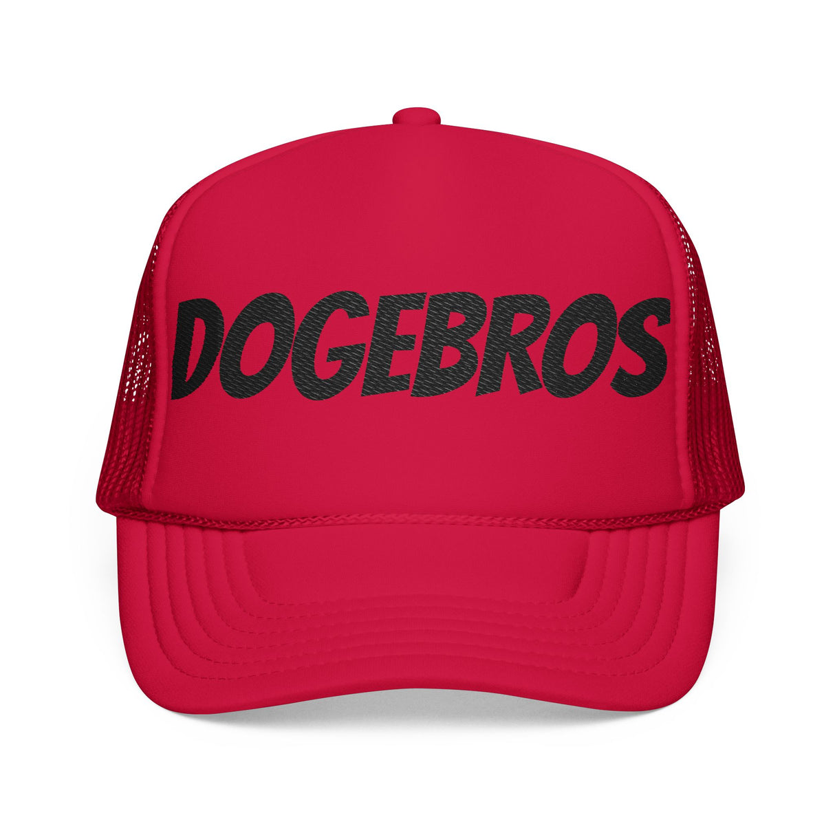 DOGEBROS Trendy Foam Trucker Hat | Stylish Embroidered Dogebros Cap, Summer Accessory, Streetwear Fashion, Gift for Him, Casual Headwear