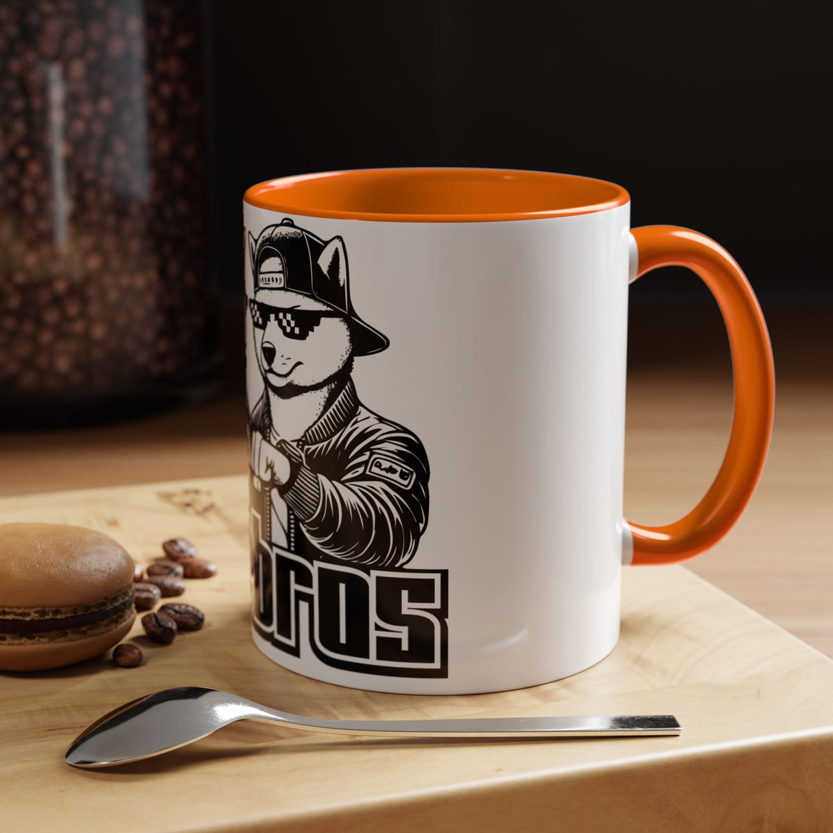 DOGEBROS Coffee Mug, Funny Dog Mug, Gift for Dog Lovers, Unique Cat Mug, Cool Pet Lover Cup, Black Handle Ceramic Mug