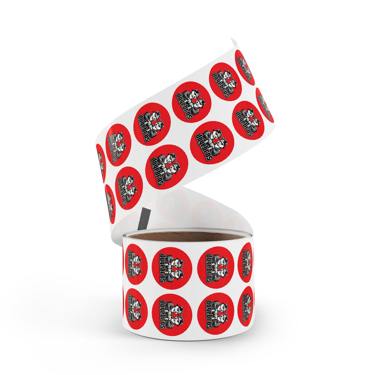 DOGEBROS "ROUND" Stickers | Fun Label Rolls for Crafts, Gifts, Party Decor, Scrapbooking, and More!