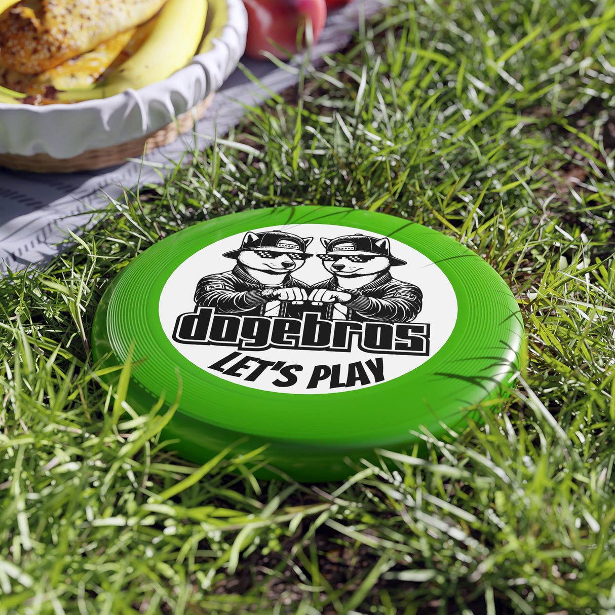 DOGEBROS "LET'S PLAY" Frisbee: Fun Outdoor Games for All, Perfect Gift for Dog Lovers, Summer Parties, Family Gatherings, Play Outdoors