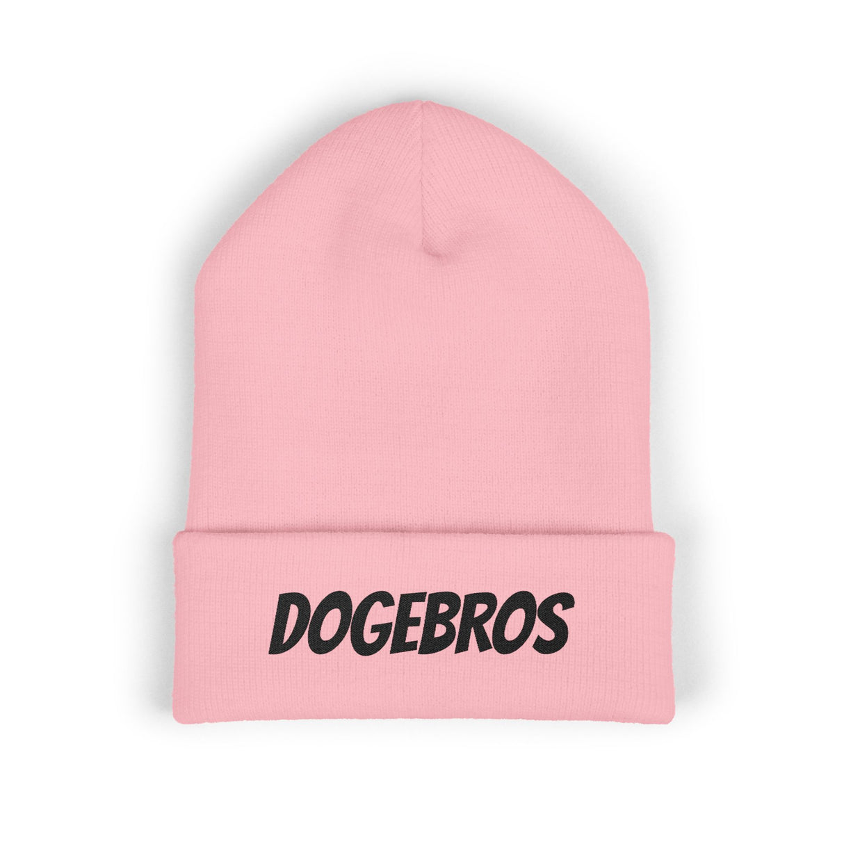 DOGEBROS Stylish Embroidered Beanie for Trendsetters, Cozy Winter Hat, Perfect Gift for DOGEBROS Fans, Unique Fashion Accessory, Unisex Headwear