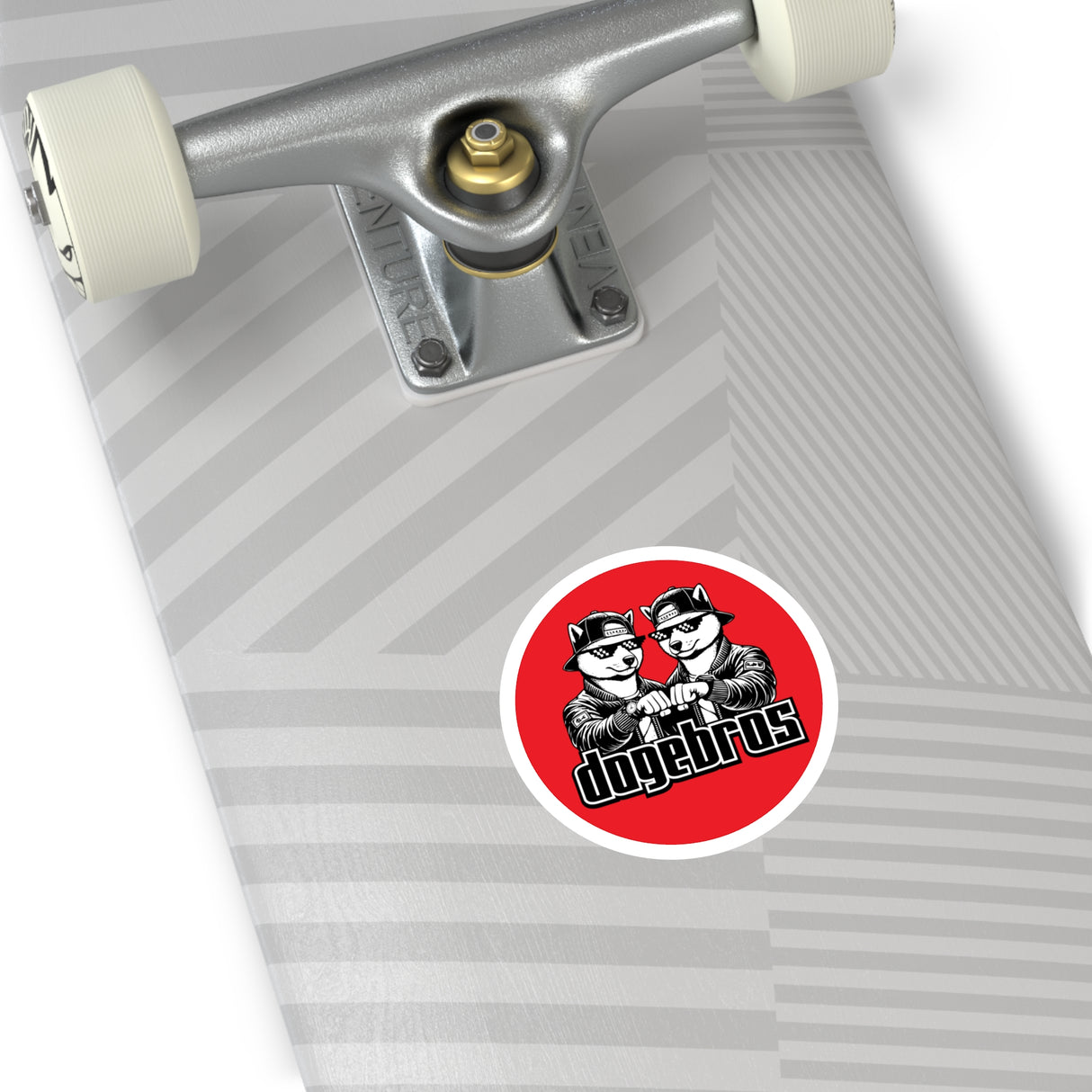 DOGEBROS "COOL ROUND" Stickers | Fun Laptop Decals, Unique Party Favors, Trendy Car Stickers, Gift for Dog Lovers