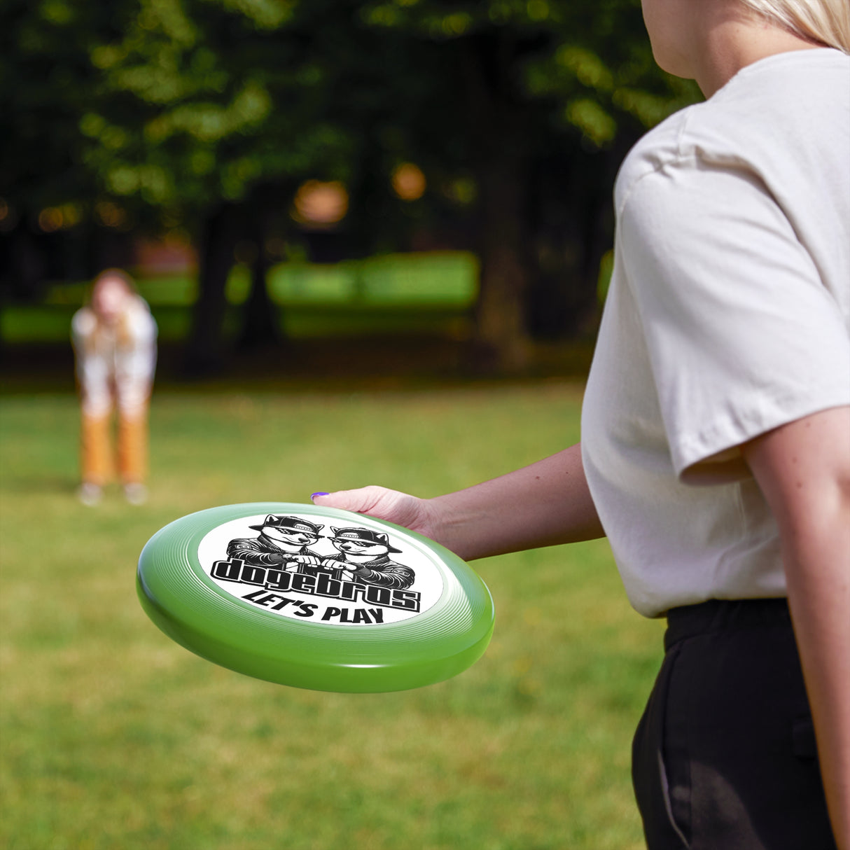 DOGEBROS "LET'S PLAY" Frisbee: Fun Outdoor Games for All, Perfect Gift for Dog Lovers, Summer Parties, Family Gatherings, Play Outdoors