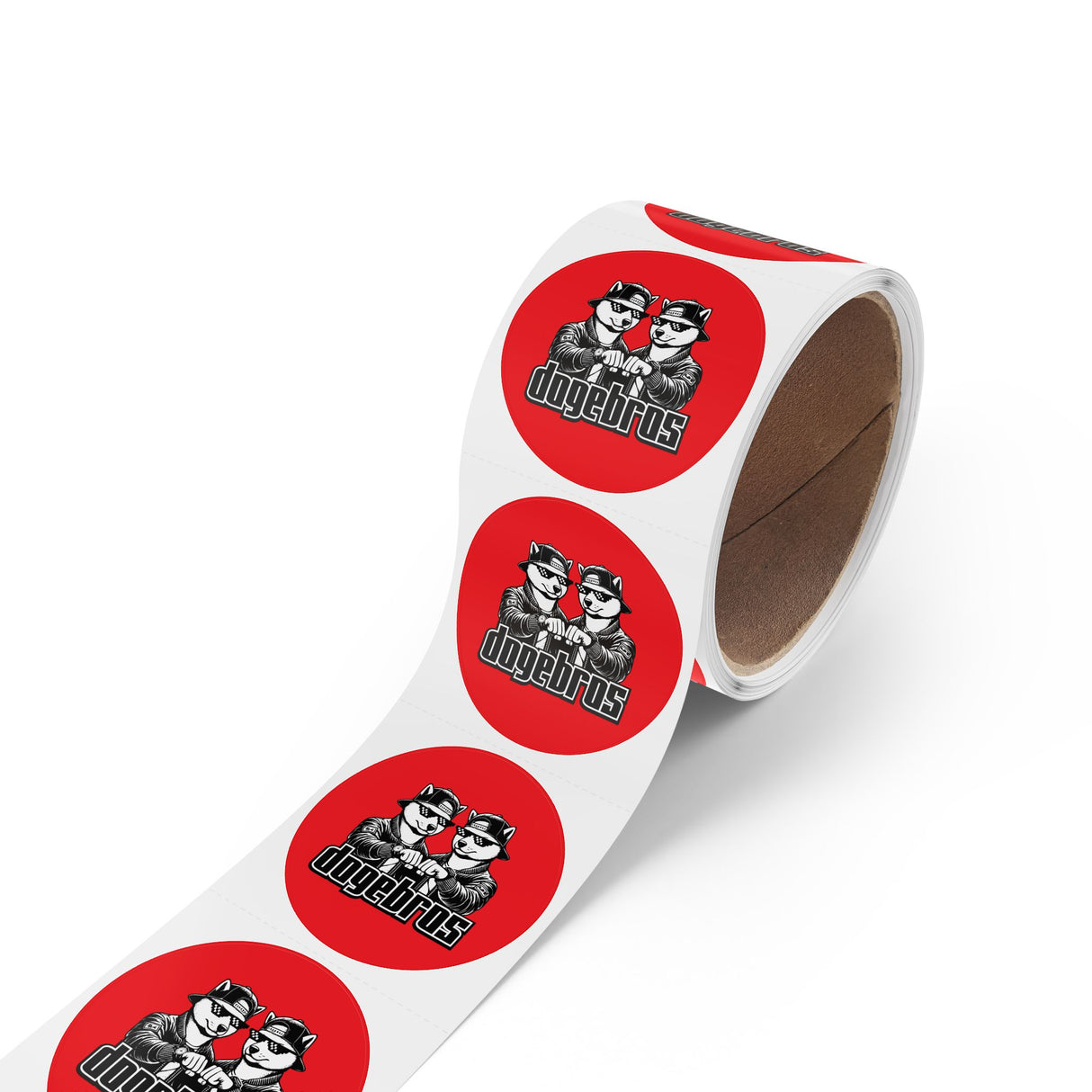 DOGEBROS "ROUND" Stickers | Fun Label Rolls for Crafts, Gifts, Party Decor, Scrapbooking, and More!