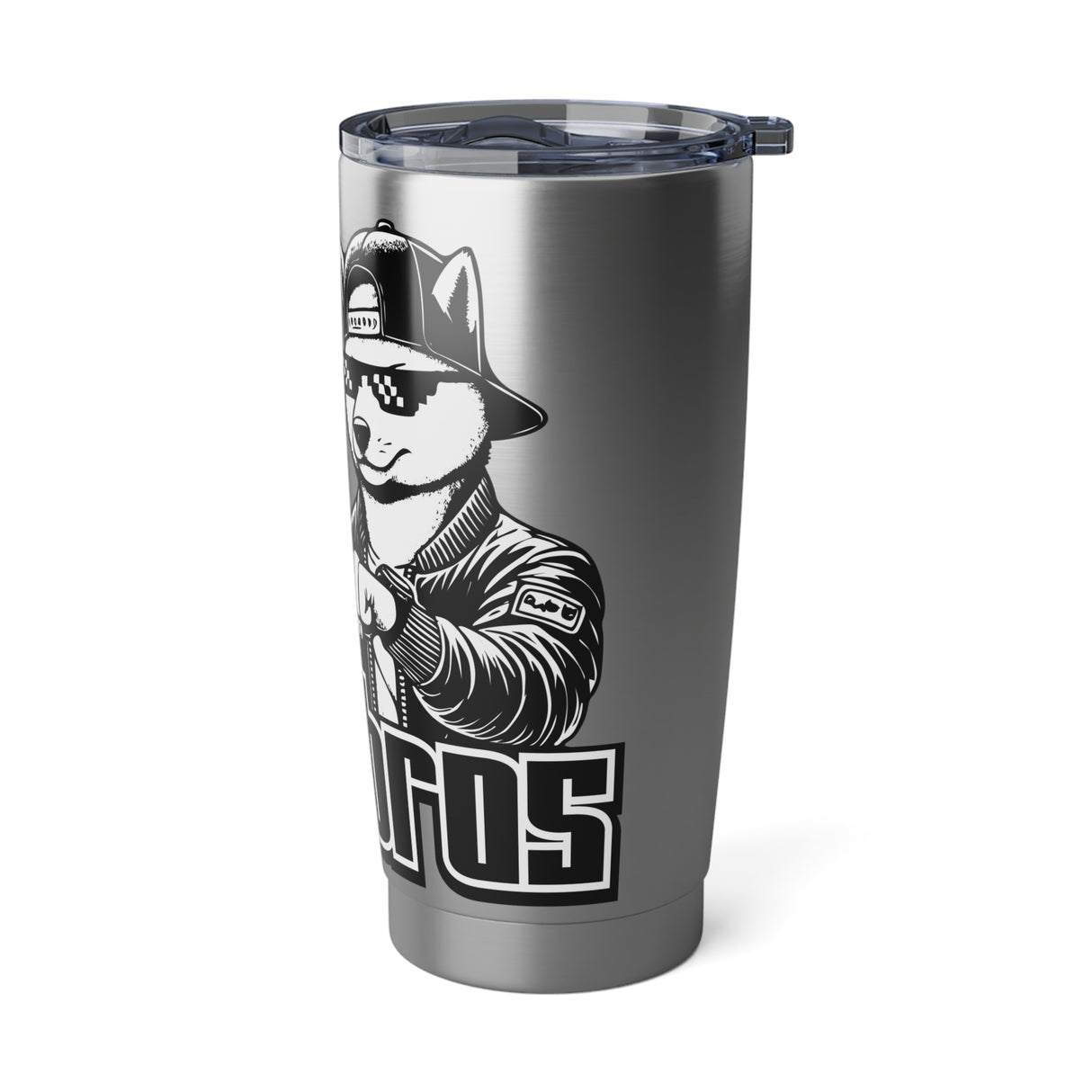 DOGEBROS Premium Vagabond Cool Vibes 20oz Tumbler | Stylish Travel Mug, Hipster Drinkware, Gift for Travelers, Summer BBQ, Personalized Coffee Cup