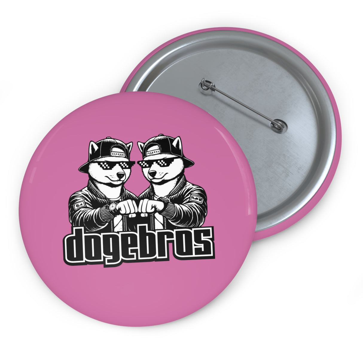 DOGEBROS Pin Buttons, Fun Badges for Gifts, Stylish Friends Accessories, Collectible Pins, Unique Party Favors - LIGHT PINK