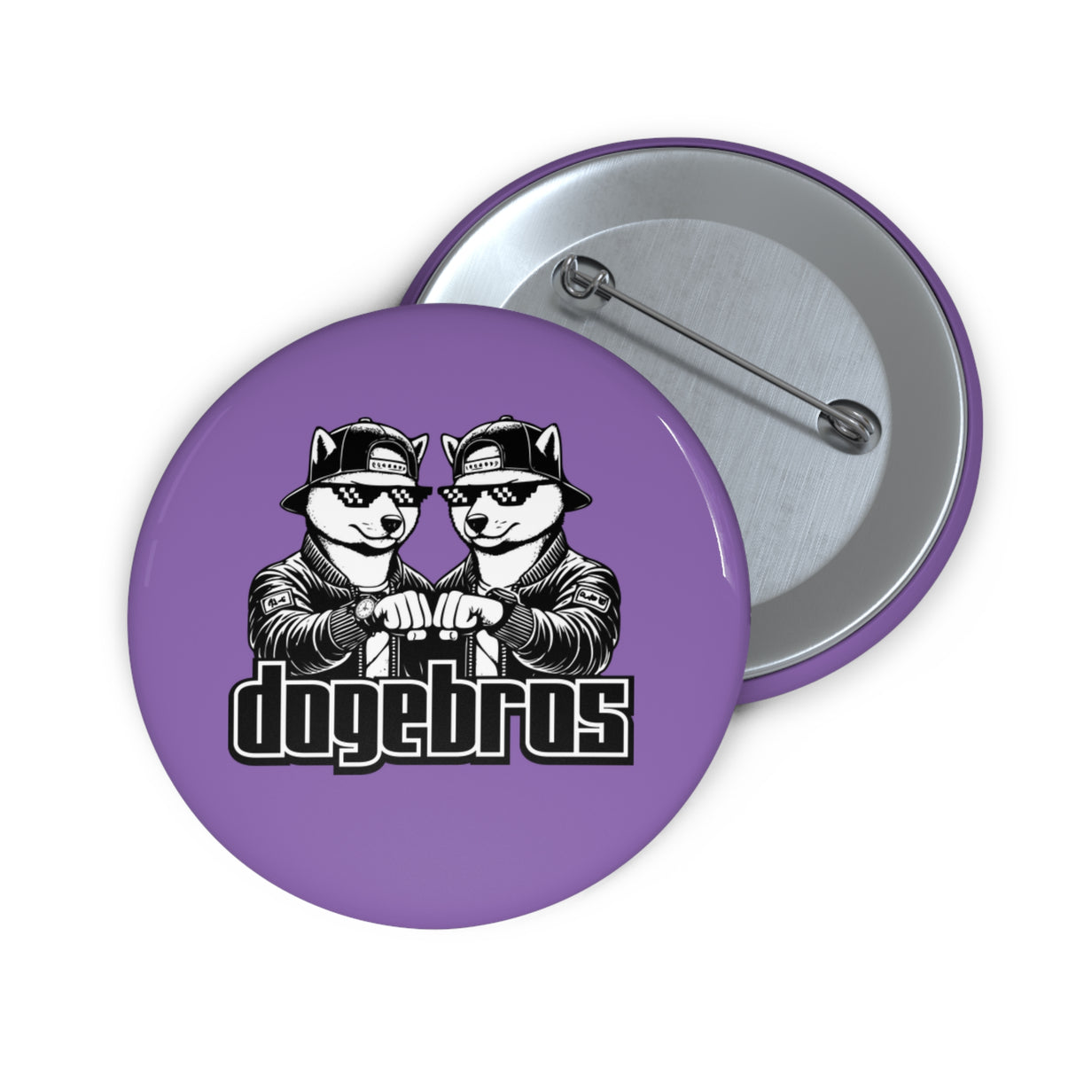 DOGEBROS Pin Buttons, Fun Badges for Gifts, Stylish Friends Accessories, Collectible Pins, Unique Party Favors - LIGHT PURPLE