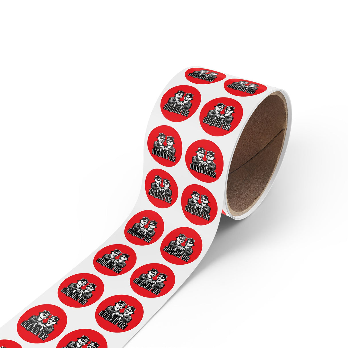 DOGEBROS "ROUND" Stickers | Fun Label Rolls for Crafts, Gifts, Party Decor, Scrapbooking, and More!