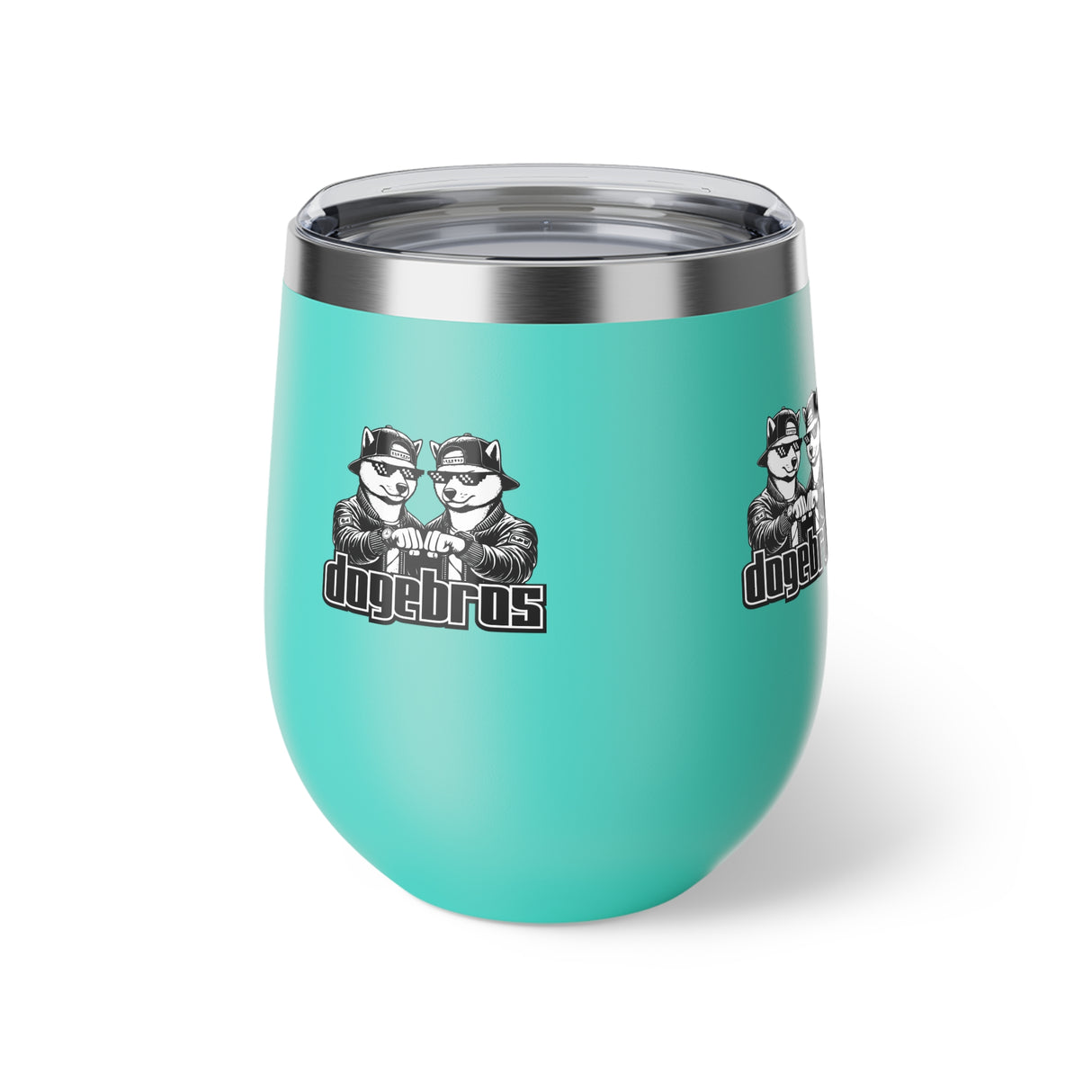 DOGEBROS Copper Insulated Travel Cup, Funny Gift for Friends, Unique Mug for Parties, Stylish Wine Tumbler, Great for Outdoor Adventures
