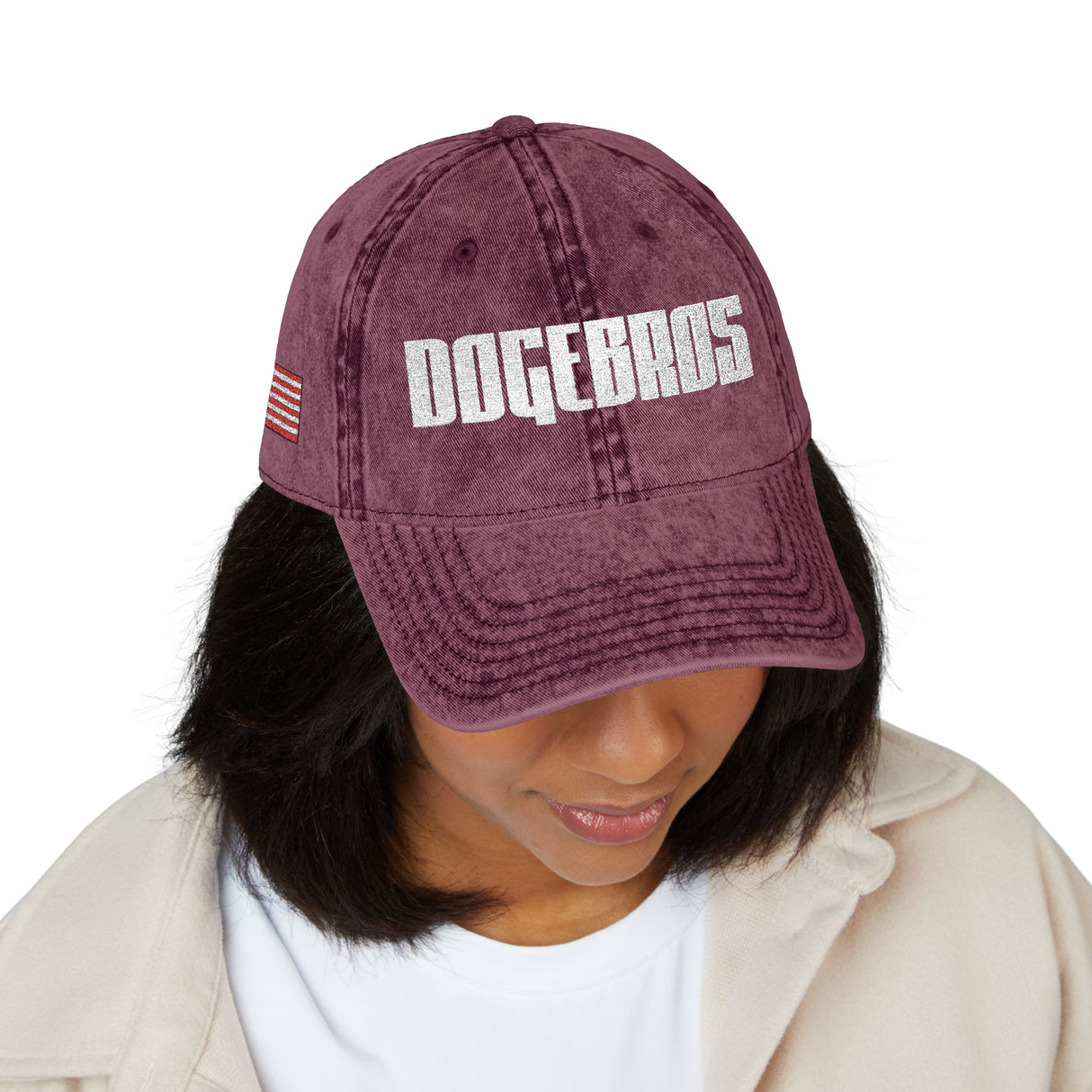 DOGEBROS "ORIGINAL USA" Vintage Embroidered Cap | Casual Style Hat for Dog Lovers, Unisex Gift, Summer Accessory, Trendy Headwear