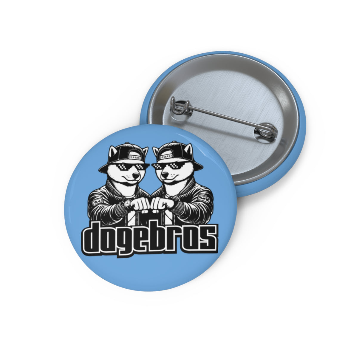DOGEBROS Pin Buttons, Fun Badges for Gifts, Stylish Friends Accessories, Collectible Pins, Unique Party Favors - LIGHT BLUE