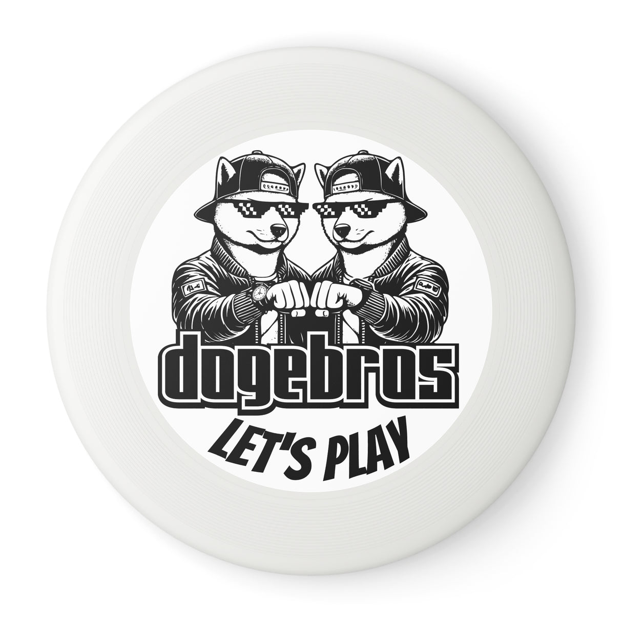 DOGEBROS "LET'S PLAY" Frisbee: Fun Outdoor Games for All, Perfect Gift for Dog Lovers, Summer Parties, Family Gatherings, Play Outdoors