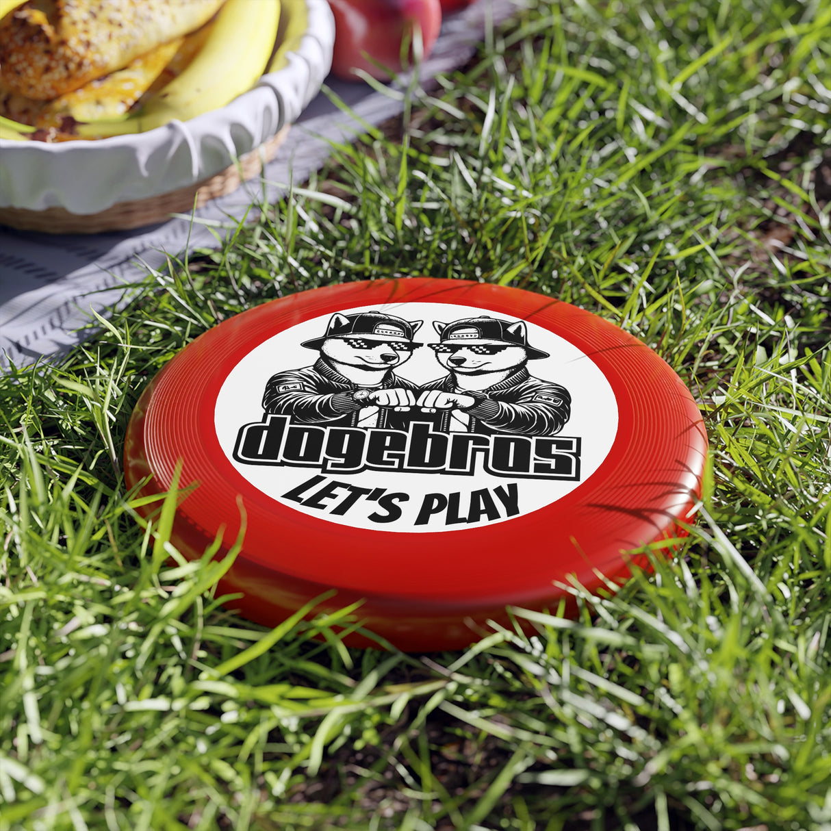 DOGEBROS "LET'S PLAY" Frisbee: Fun Outdoor Games for All, Perfect Gift for Dog Lovers, Summer Parties, Family Gatherings, Play Outdoors