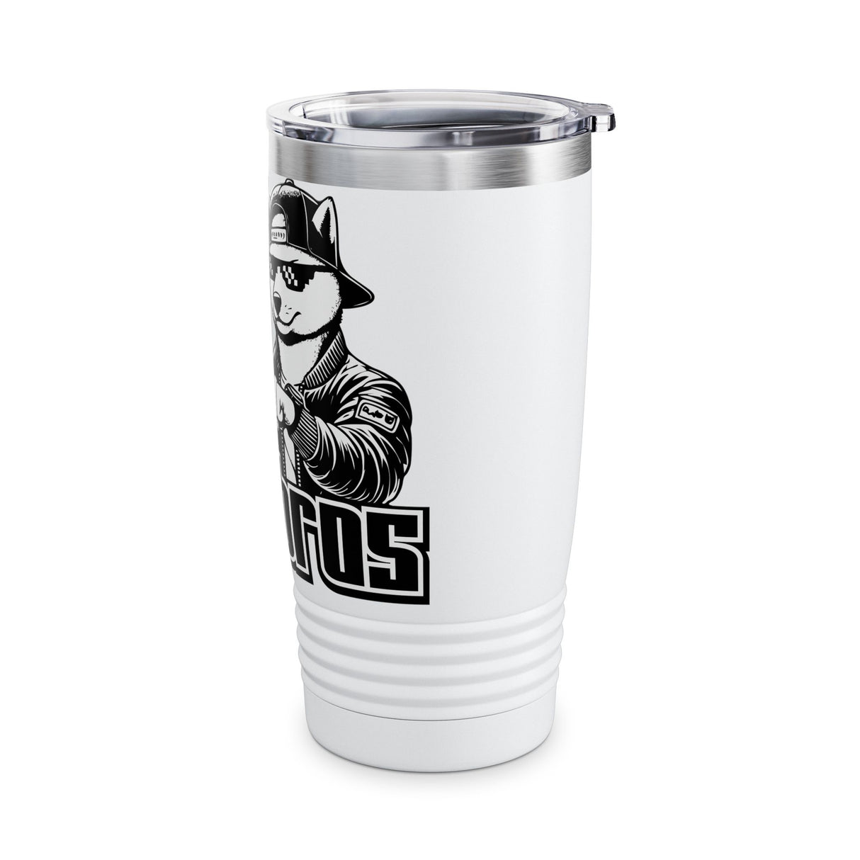 DOGEBROS "COOL" Ringneck Tumbler, 20oz - Perfect Gift for Dog Lovers, Travel Mug, Insulated Drinkware, Unique Coffee Cup, Funny Pet-Themed