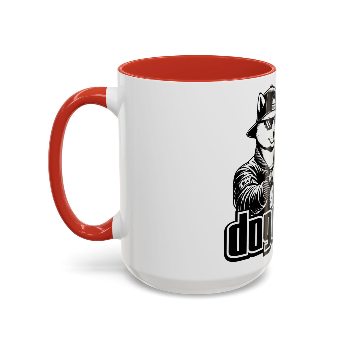 DOGEBROS Coffee Mug, Funny Dog Mug, Gift for Dog Lovers, Unique Cat Mug, Cool Pet Lover Cup, Black Handle Ceramic Mug