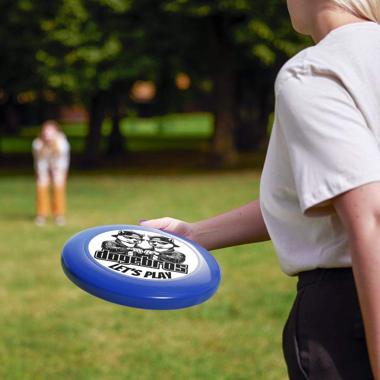 DOGEBROS "LET'S PLAY" Frisbee: Fun Outdoor Games for All, Perfect Gift for Dog Lovers, Summer Parties, Family Gatherings, Play Outdoors