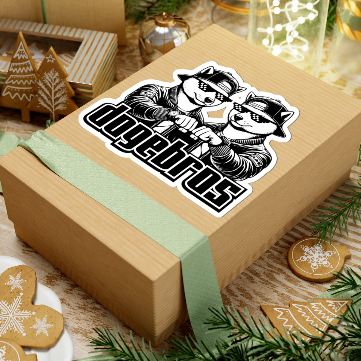 DOGEBROS "COOL" Cut-Out Stickers, Fun Laptop Decals, Vinyl Stickers for Gamers, Sticker Bombing, Gift for Friends