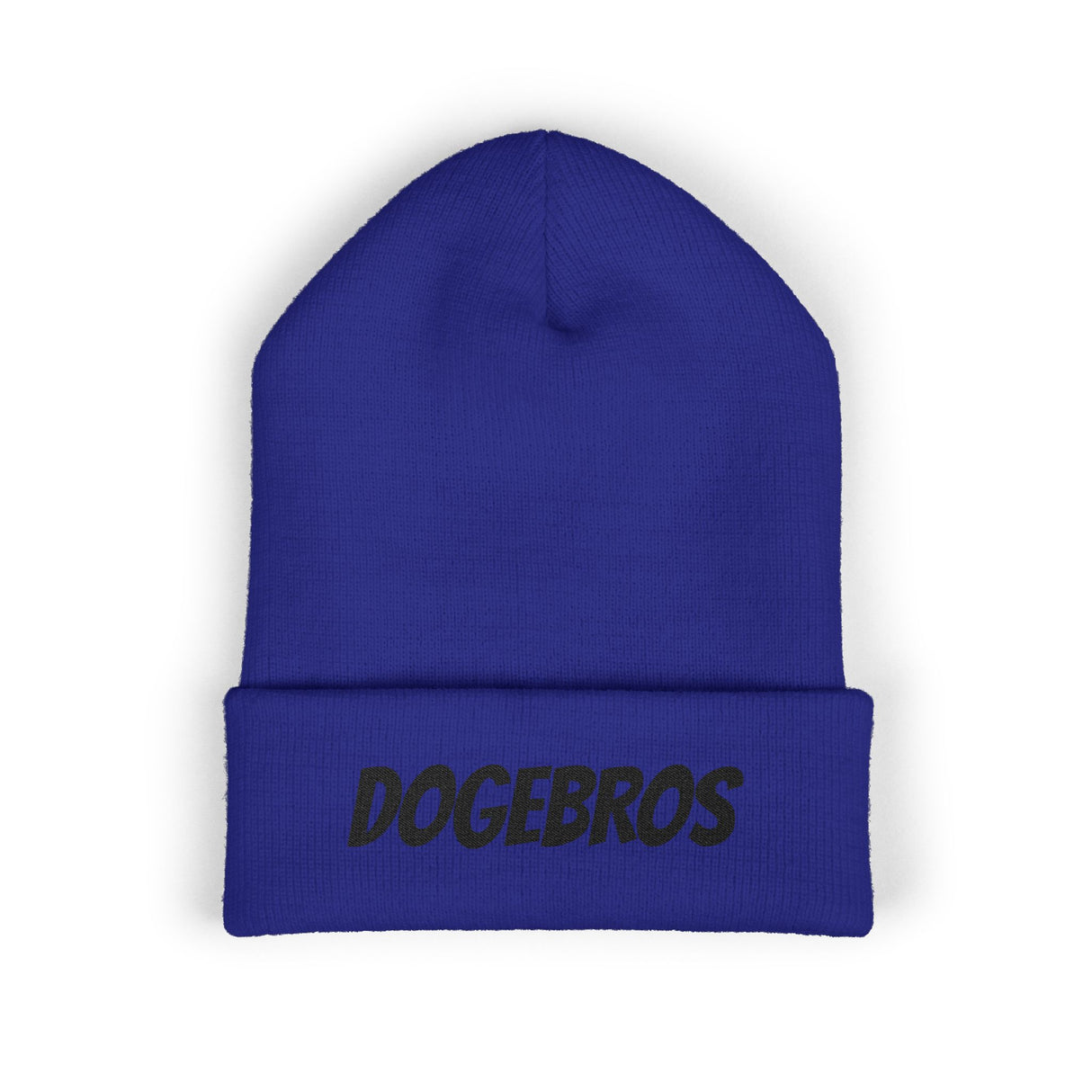 DOGEBROS Stylish Embroidered Beanie for Trendsetters, Cozy Winter Hat, Perfect Gift for DOGEBROS Fans, Unique Fashion Accessory, Unisex Headwear
