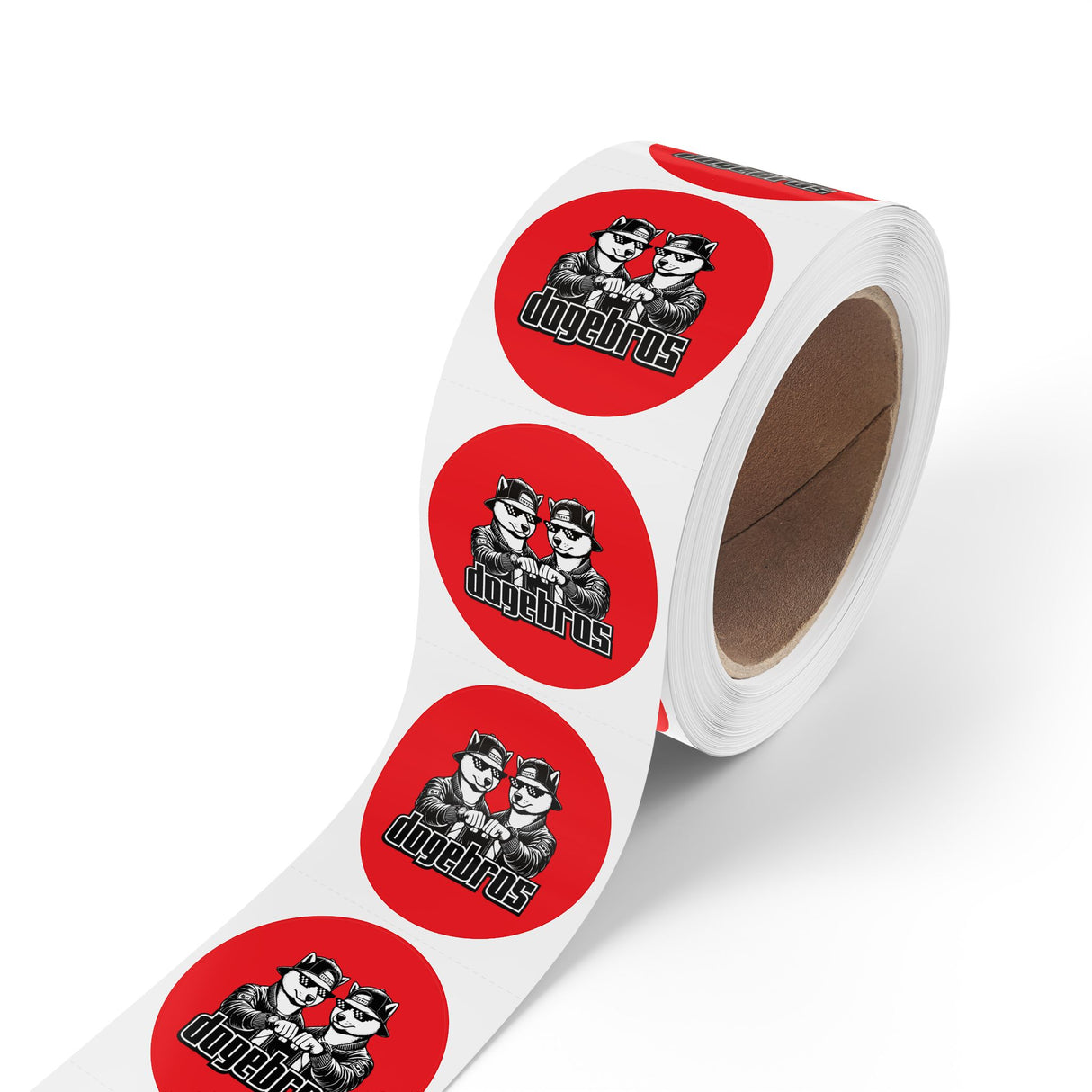 DOGEBROS "ROUND" Stickers | Fun Label Rolls for Crafts, Gifts, Party Decor, Scrapbooking, and More!