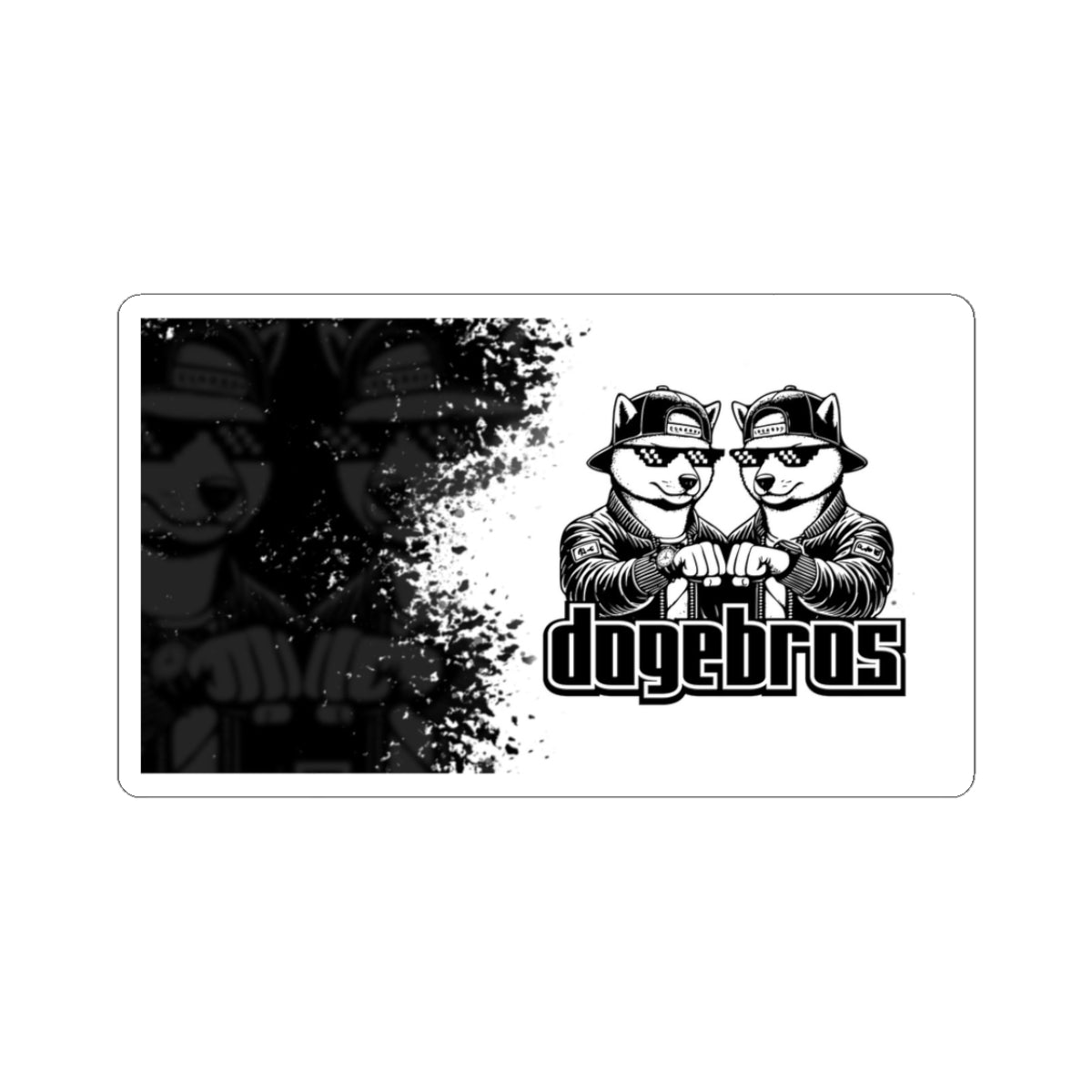 DOGEBROS "COOL" Stickers | Funky Laptop Decals, Unique Art Stickers, Dog Lovers Gifts, Cool Graphic Design