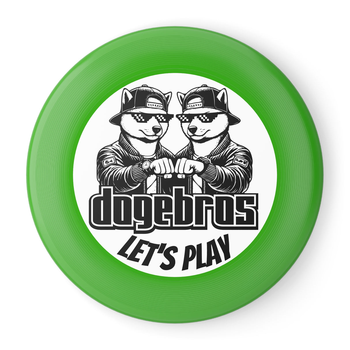 DOGEBROS "LET'S PLAY" Frisbee: Fun Outdoor Games for All, Perfect Gift for Dog Lovers, Summer Parties, Family Gatherings, Play Outdoors