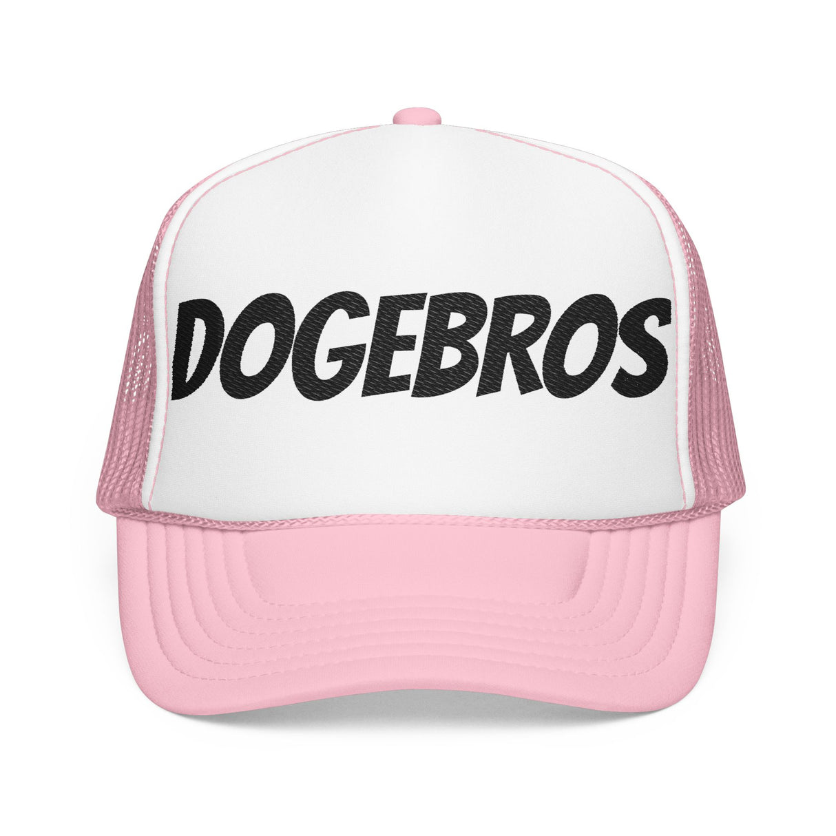 DOGEBROS Trendy Foam Trucker Hat | Stylish Embroidered Dogebros Cap, Summer Accessory, Streetwear Fashion, Gift for Him, Casual Headwear