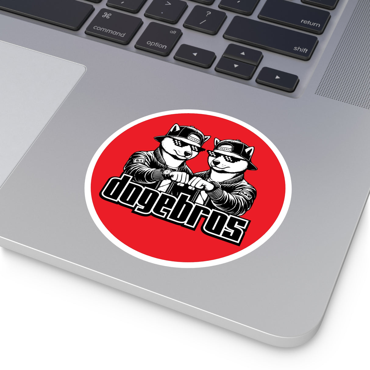 DOGEBROS "COOL ROUND" Stickers | Fun Laptop Decals, Unique Party Favors, Trendy Car Stickers, Gift for Dog Lovers