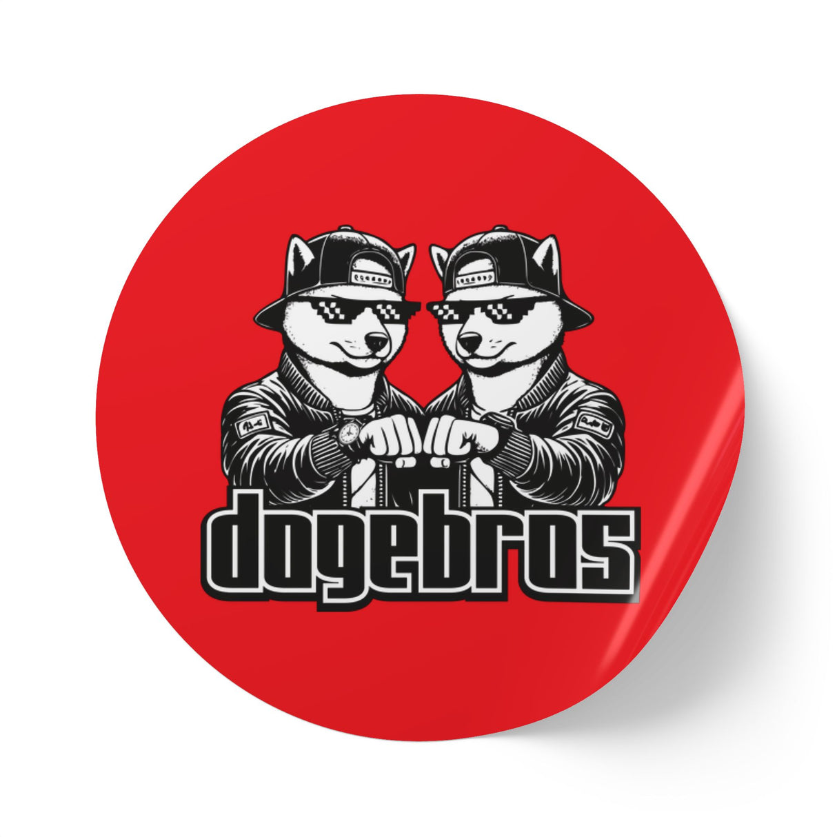 DOGEBROS "ROUND" Stickers | Fun Label Rolls for Crafts, Gifts, Party Decor, Scrapbooking, and More!
