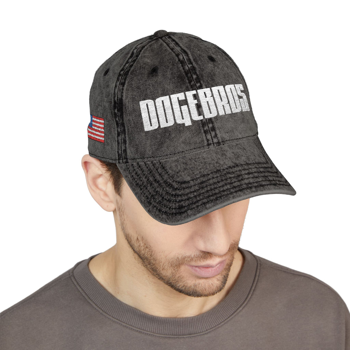 DOGEBROS "ORIGINAL USA" Vintage Embroidered Cap | Casual Style Hat for Dog Lovers, Unisex Gift, Summer Accessory, Trendy Headwear